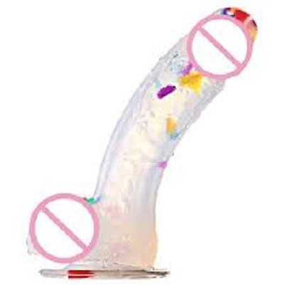 6.5 Inch Confetti Clear Silicone Dildo In Pakistan 03114507177 - Online Shopping in Pakistan,Lahore,Karachi,Islamabad,Bahawalpur,Peshawar,Multan,Rawalpindi - LikeShopping.Pk